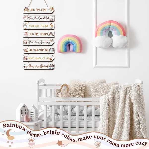 Mdf_Kids_Affirmation_Quotes_Wall_Sign_Set_Of_8