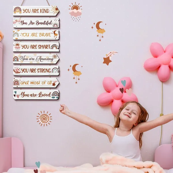Mdf_Kids_Affirmation_Quotes_Wall_Sign_Set_Of_8