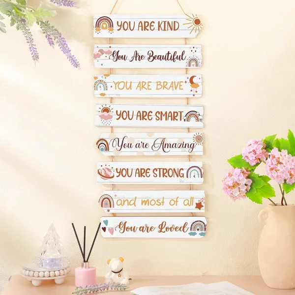 Mdf_Kids_Affirmation_Quotes_Wall_Sign_Set_Of_8