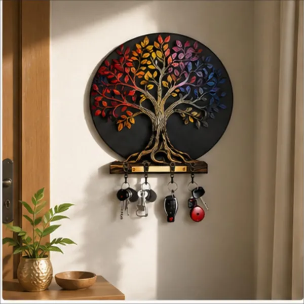 Engineered_Wood_Tree_Of_Life_Wall_Key_Holder