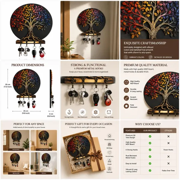 Engineered_Wood_Tree_Of_Life_Wall_Key_Holder
