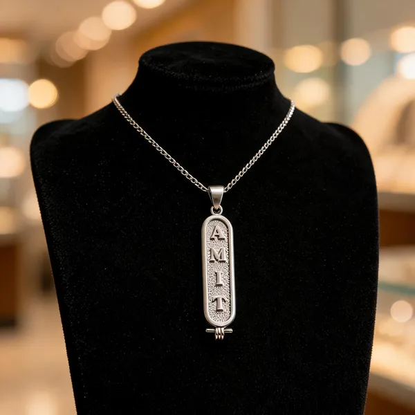 Sterling_Silver_Cartouche_Name_Pendant_Necklace_For_Men