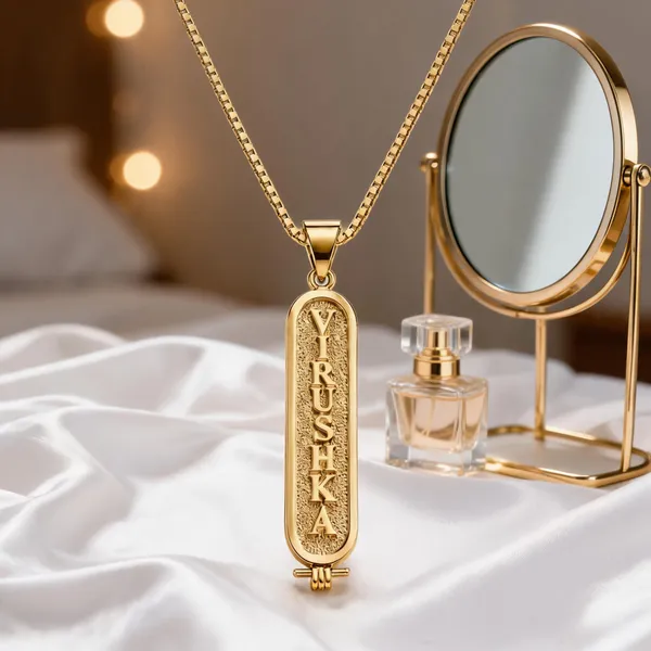 Gold_Brass_Cartouche_Letter_Pendant_Necklace_For_Women