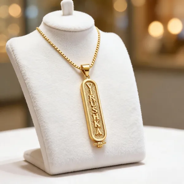 Gold_Brass_Cartouche_Letter_Pendant_Necklace_For_Women