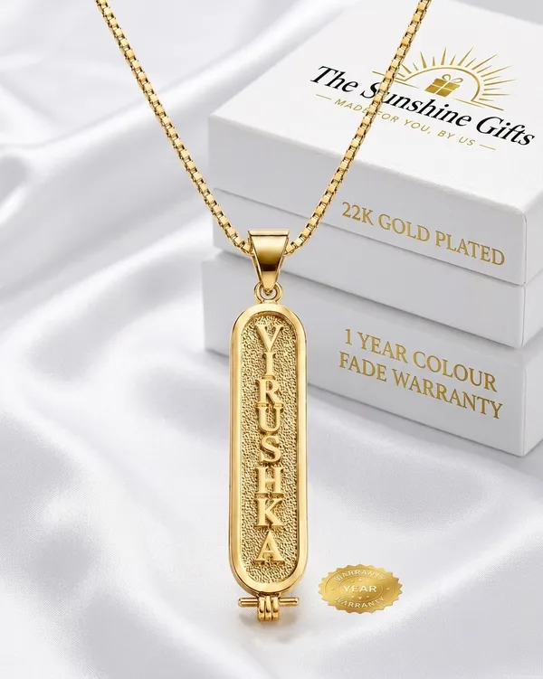 Gold_Brass_Cartouche_Letter_Pendant_Necklace_For_Women