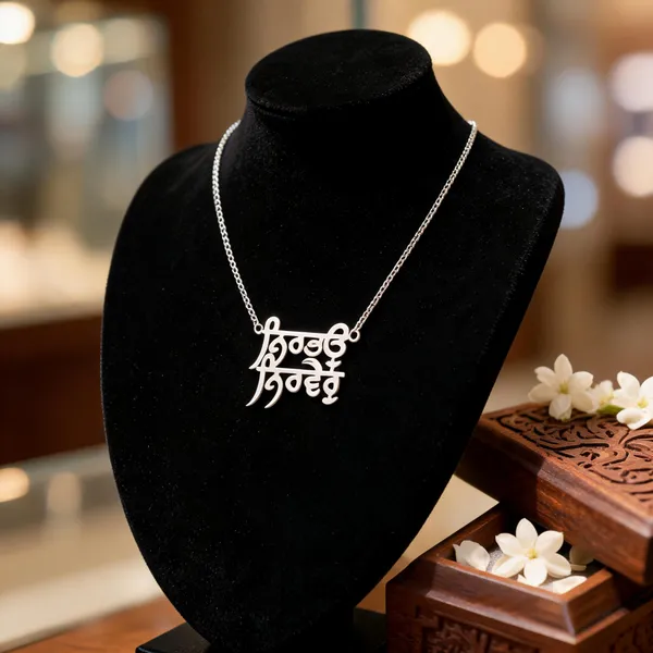 925_Sterling_Silver_Script_Pendant_Necklace_For_Women