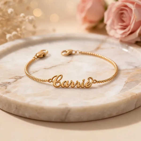 Gold_Tone_Carrie_Name_Bracelet_For_Women
