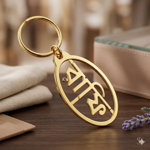 Gold_Metal_Initial_Keychain_For_Men_And_Women