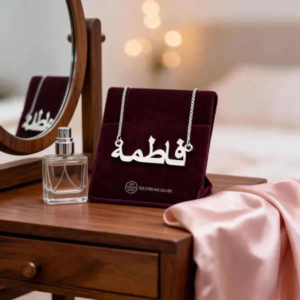 Silver_925_Sterling_Silver_Arabic_Pendant_Necklace_For_Women
