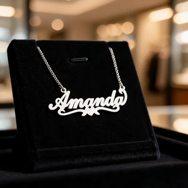 Silver_925_Sterling_Silver_Amanda_Name_Pendant_Necklace_For_Women