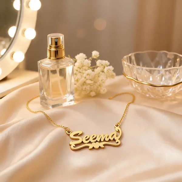 Gold_Tone_Script_Name_Necklace_For_Women