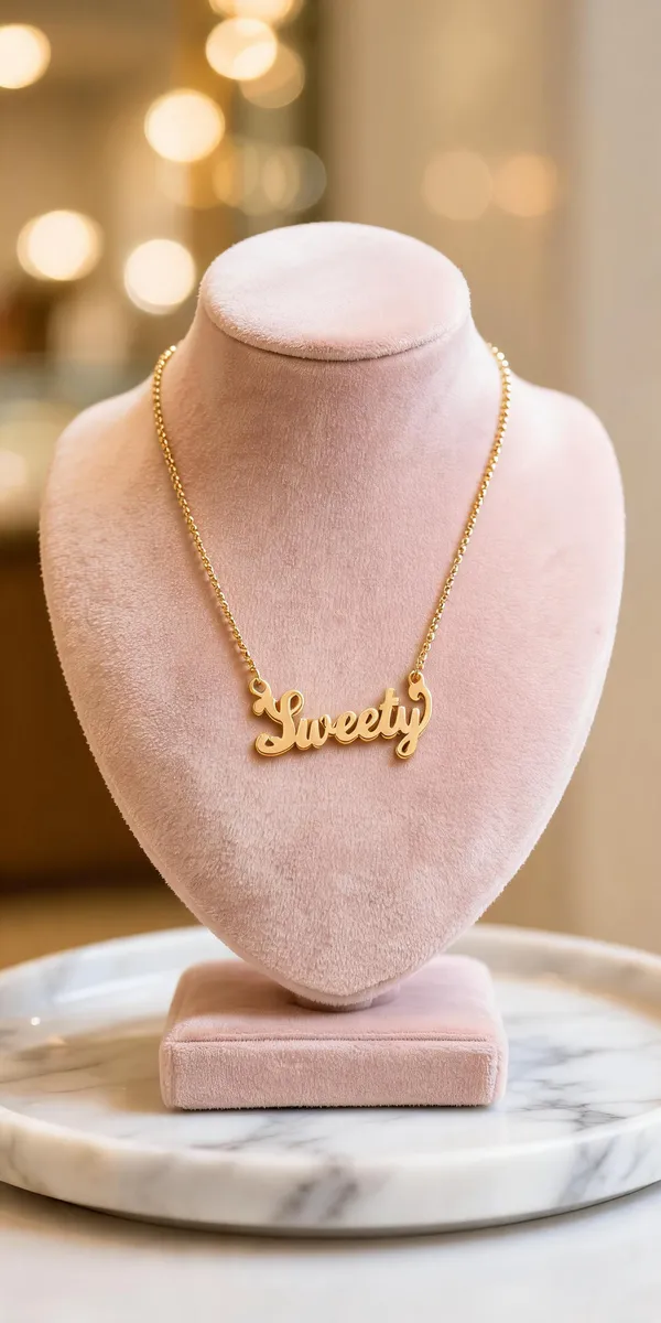 Gold_Plated_Sweetly_Name_Pendant_Necklace_For_Women
