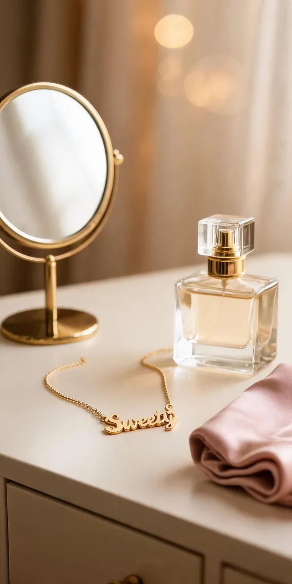 Gold_Plated_Sweetly_Name_Pendant_Necklace_For_Women