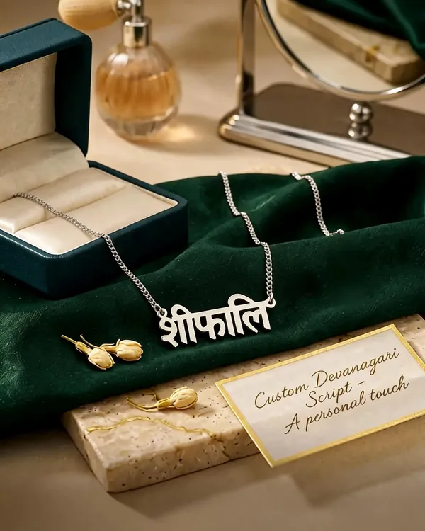 Silver_Devanagari_Name_Necklace_For_Women