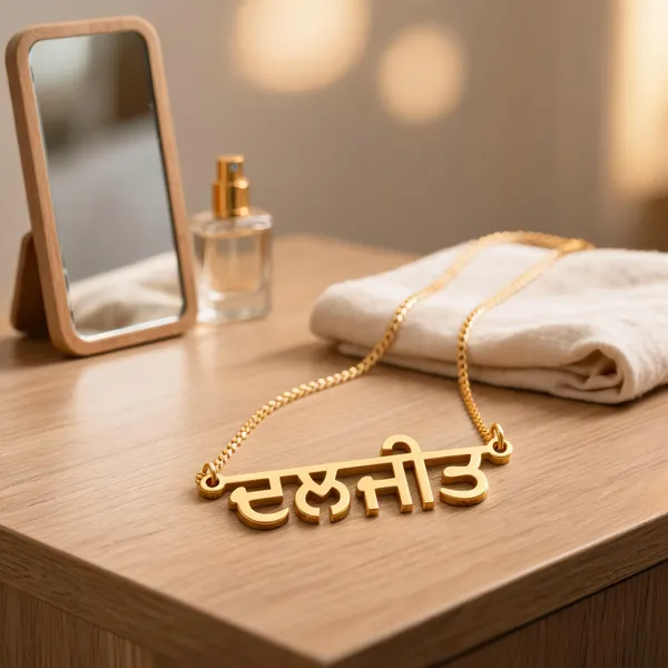Gold-Tone_Punjabi_Nameplate_Necklace_For_Men