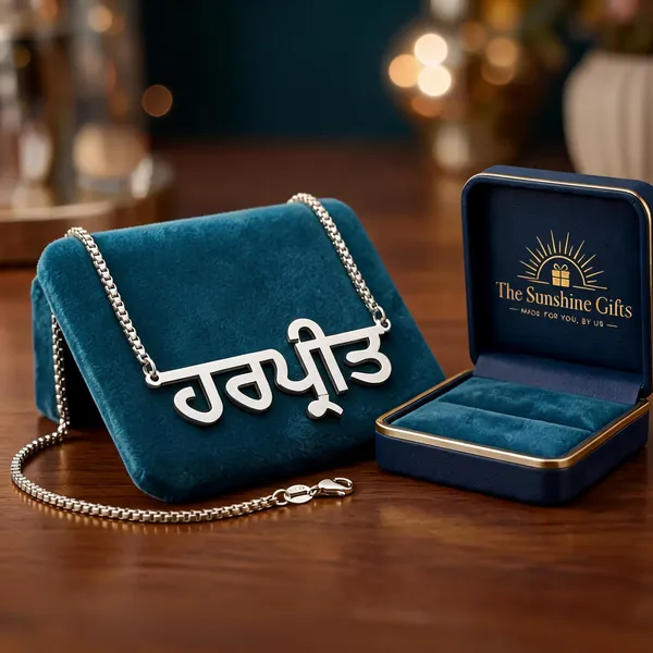 Silver_Tone_Harpreet_Name_Pendant_Necklace_For_Women