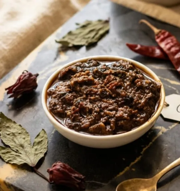 Gongura_Garlic_Thokku