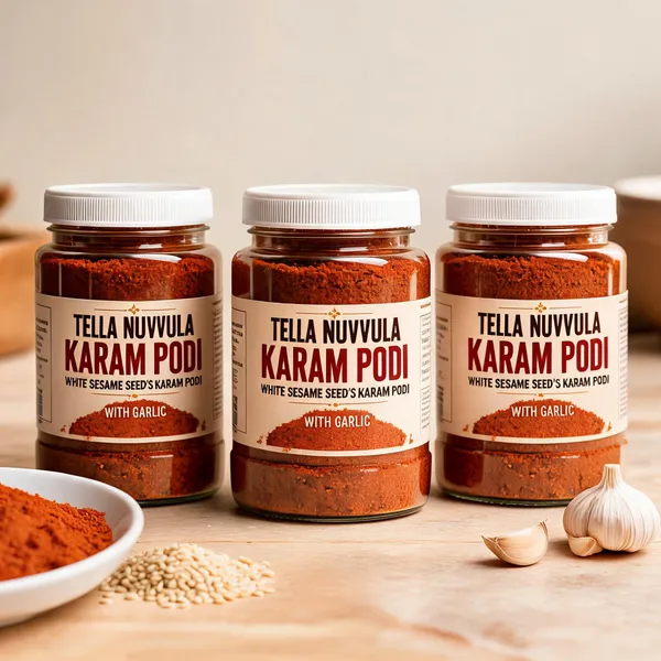 Tella_Nuvvula_Karam_Podi_With_Garlic_-_Pack_of_3