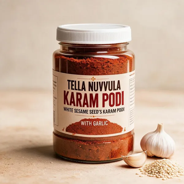 Tella_Nuvvula_Karam_Podi_With_Garlic_-_Pack_of_3
