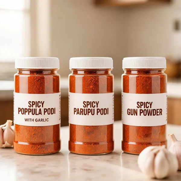 Spicy_Poppula_Podi_Parupu_Podi_And_Garlic_Gun_Powder_-_Pack_of_3