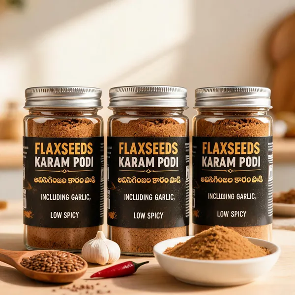 Flaxseeds_Karam_Podi_Including_Garlic_Low_Spicy_-_Pack_of_3