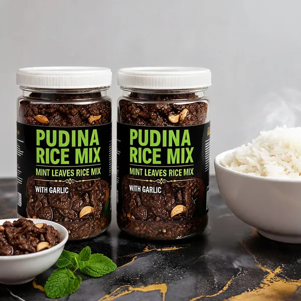 Pudina_Rice_Mix_With_Garlic_-_Pack_of_2