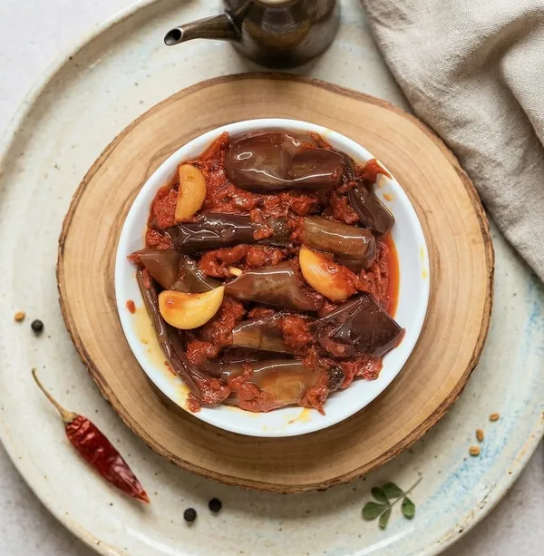 Garlic_Brinjal_Pickle_With_Sunflower_Oil