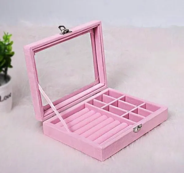 Pink_Velvet_Jewellery_Storage_Organizer_Box