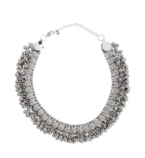 Silver_Oxidised_Alloy_Afghani_Tribal_Choker_Necklace_For_Women