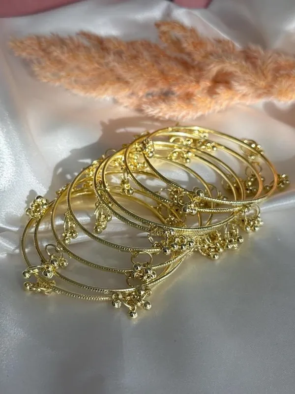 Gold_Plated_Ghungroo_Bangles_For_Women_Indian_Ethnic_Pair_Of_8_Bangles