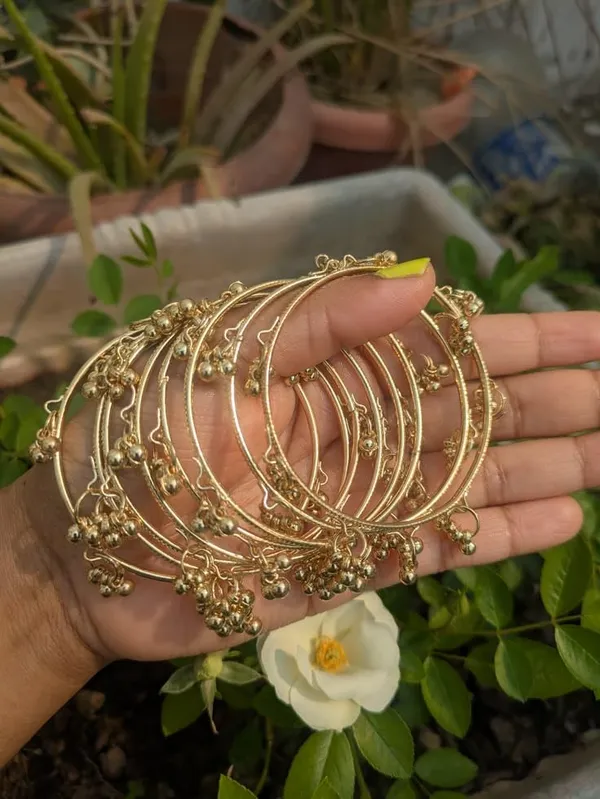 Gold_Plated_Ghungroo_Bangles_For_Women_Indian_Ethnic_Pair_Of_8_Bangles
