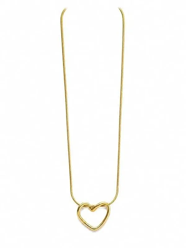 Gold_Plated_Open_Heart_Pendant_Necklace_For_Women