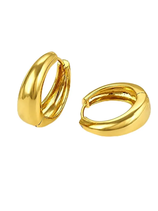 Gold_Tone_Chunky_Hoop_Earrings_For_Men_And_Boys_Set_Of_2