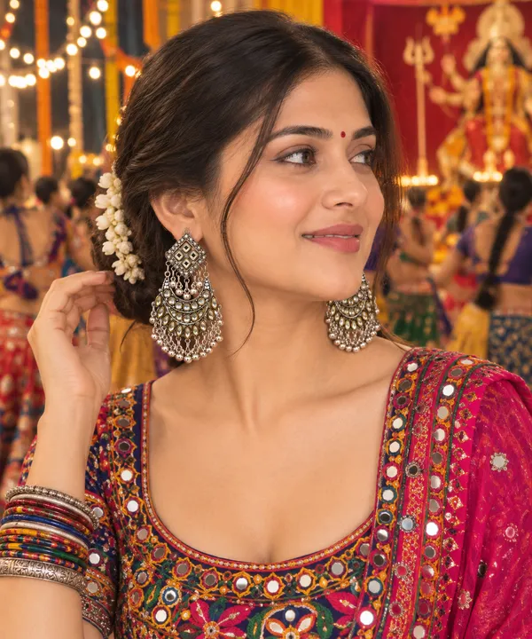 Oxidized_Silver_Chandbali_Earrings_with_Antique_Gold_Accents
