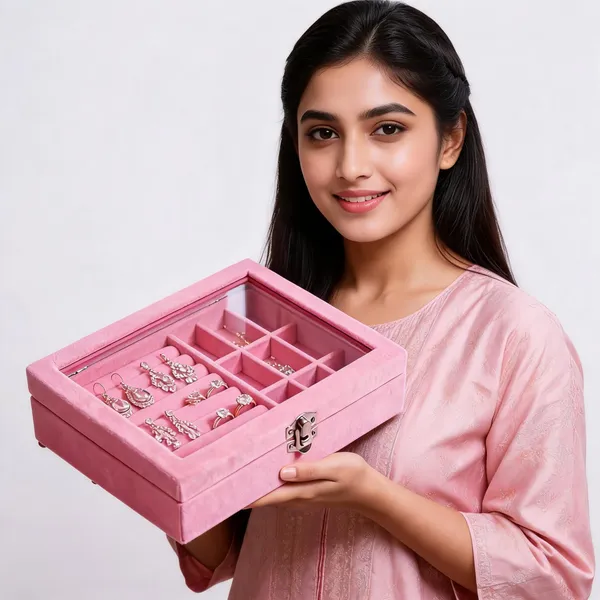 Pink_Velvet_Jewellery_Storage_Organizer_Box