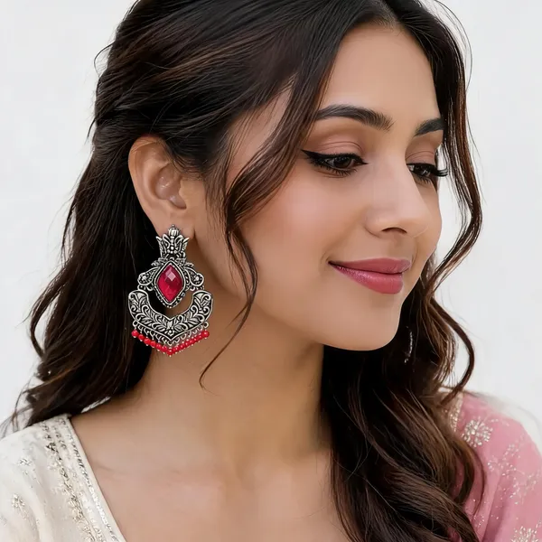 Silver_And_Red_Oxidised_Alloy_Stone_Bead_Drop_Chandbali_Earrings_For_Women