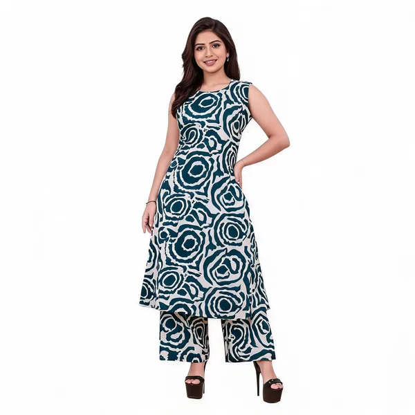 Blue_Cotton_Sleeveless_Abstract_Print_Kurta_Palazzo_Set_For_Women