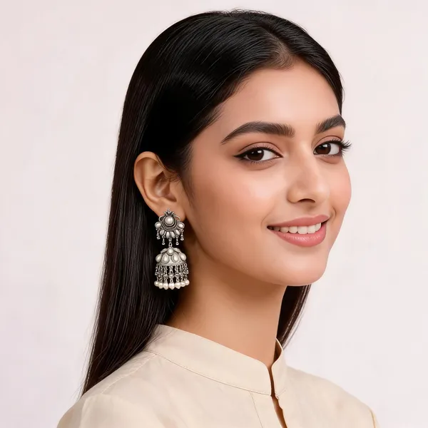 Silver_Oxidised_Alloy_Pearl_Jhumka_Earrings_For_Women