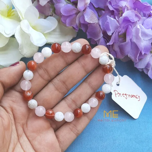 Multicolour_Natural_Crystal_Beaded_Pregnancy_Bracelet_For_Women