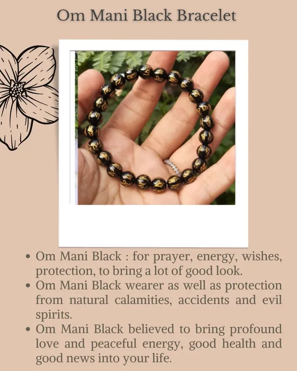 Black_Gold_Natural_Obsidian_Om_Mani_Beaded_Bracelet_For_Unisex