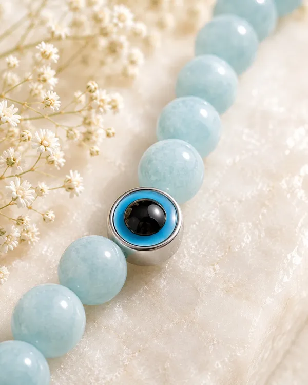 Blue_Natural_Amazonite_Crystal_Beaded_Bracelet_For_Unisex