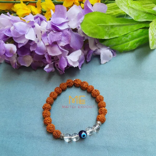 Brown_Rudraksha_Clear_Quartz_Evil_Eye_Beaded_Bracelet_For_Unisex
