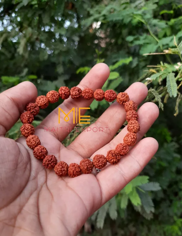 Reddish-Brown_Natural_5_Mukhi_Rudraksha_Beaded_Bracelet