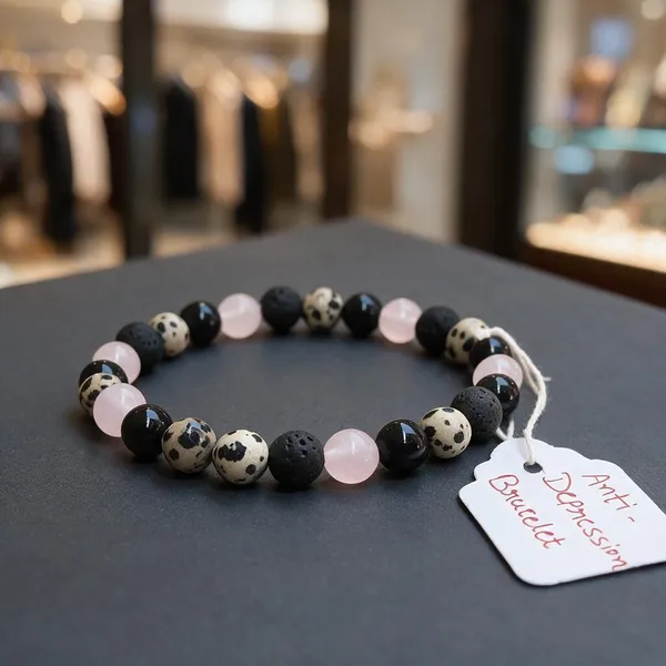 Black_Pink_Natural_Crystal_Beaded_Bracelet_For_Men_And_Women
