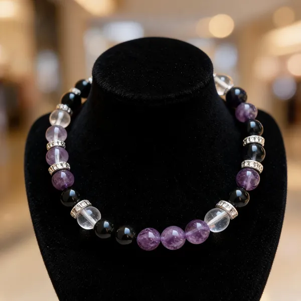 Black_Purple_Natural_Crystal_Aquarius_Zodiac_Beaded_Bracelet_For_Women