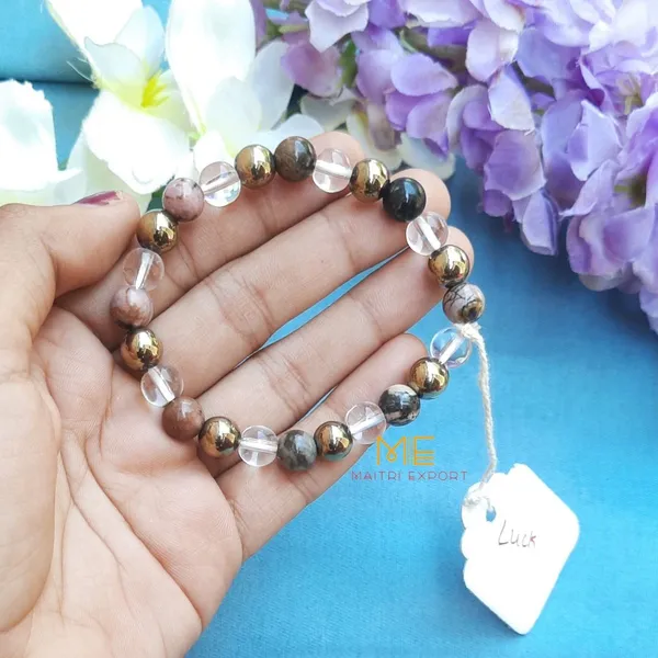 Multicolor_Natural_Crystal_Beaded_Stretch_Bracelet_For_Women