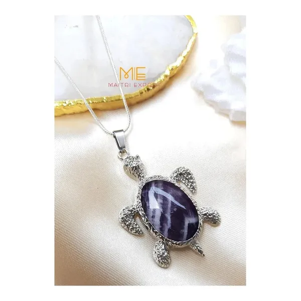 Purple_Natural_Amethyst_Crystal_Turtle_Shape_Pendant_Necklace_For_Women