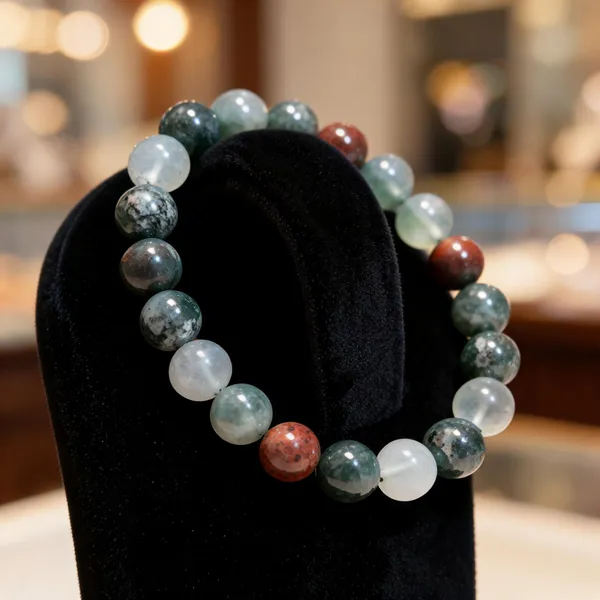 Multicolour_Natural_Bloodstone_Crystal_Beaded_Bracelet_For_Unisex