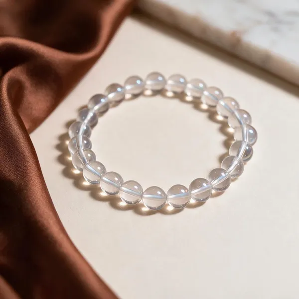 Clear_Natural_Quartz_Crystal_Beaded_Bracelet_For_Unisex