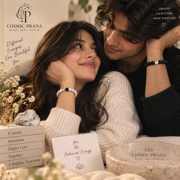 Howlite_&_Black_Matte_Harmony_&_Connection_Couple_Bracelets